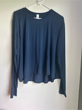Lululemon Relaxed-Fit Modal Lounge Long Sleeve Navy Women’s Top